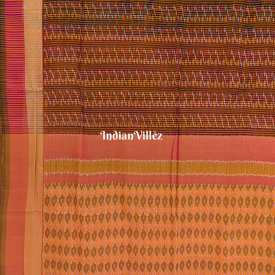 Multicolored Pochampally Ikat Silk Handloom Saree