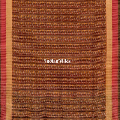 Multicolored Pochampally Ikat Silk Handloom Saree