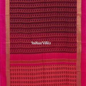 Multicoloured Pochampally Ikat Silk Saree