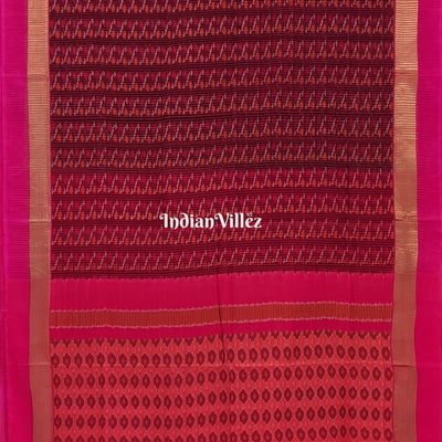 Multicoloured Pochampally Ikat Silk Saree