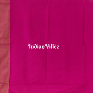 Fluorescent Green Magenta Peacock Design Pochampally Ikat Silk Saree