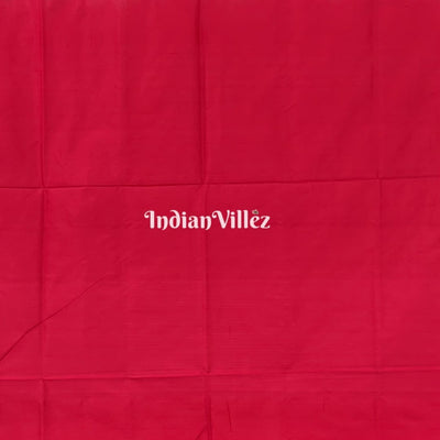 Black Red Silk Handloom Pochampally Ikat Saree