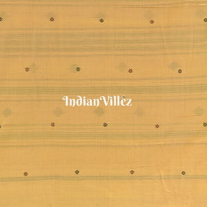 Peach Natural Dyed Kotpad Cotton Saree