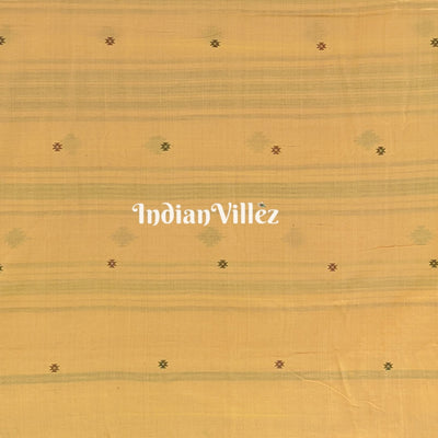 Peach Natural Dyed Kotpad Cotton Saree