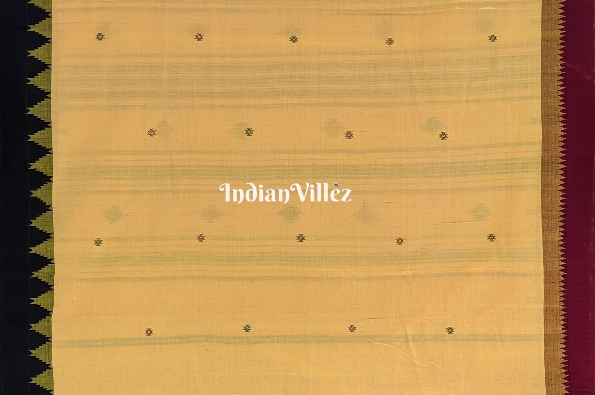 Peach Natural Dyed Kotpad Cotton Saree