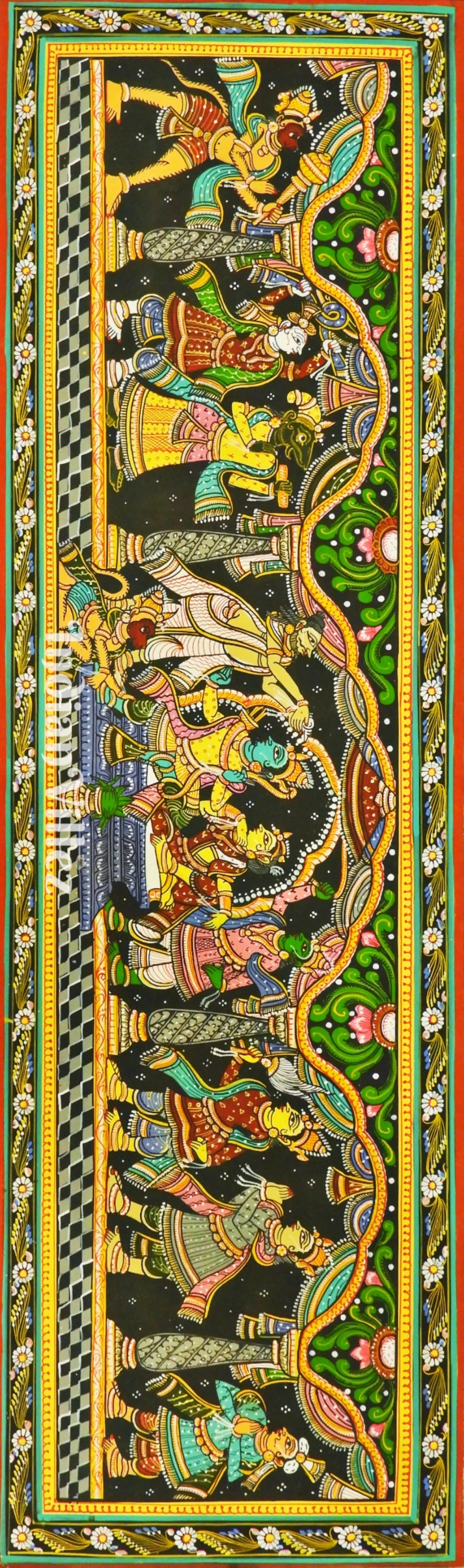 Sita Vivah Theme Odisha Pattachitra Art Painting For Home Wall Art Decor
