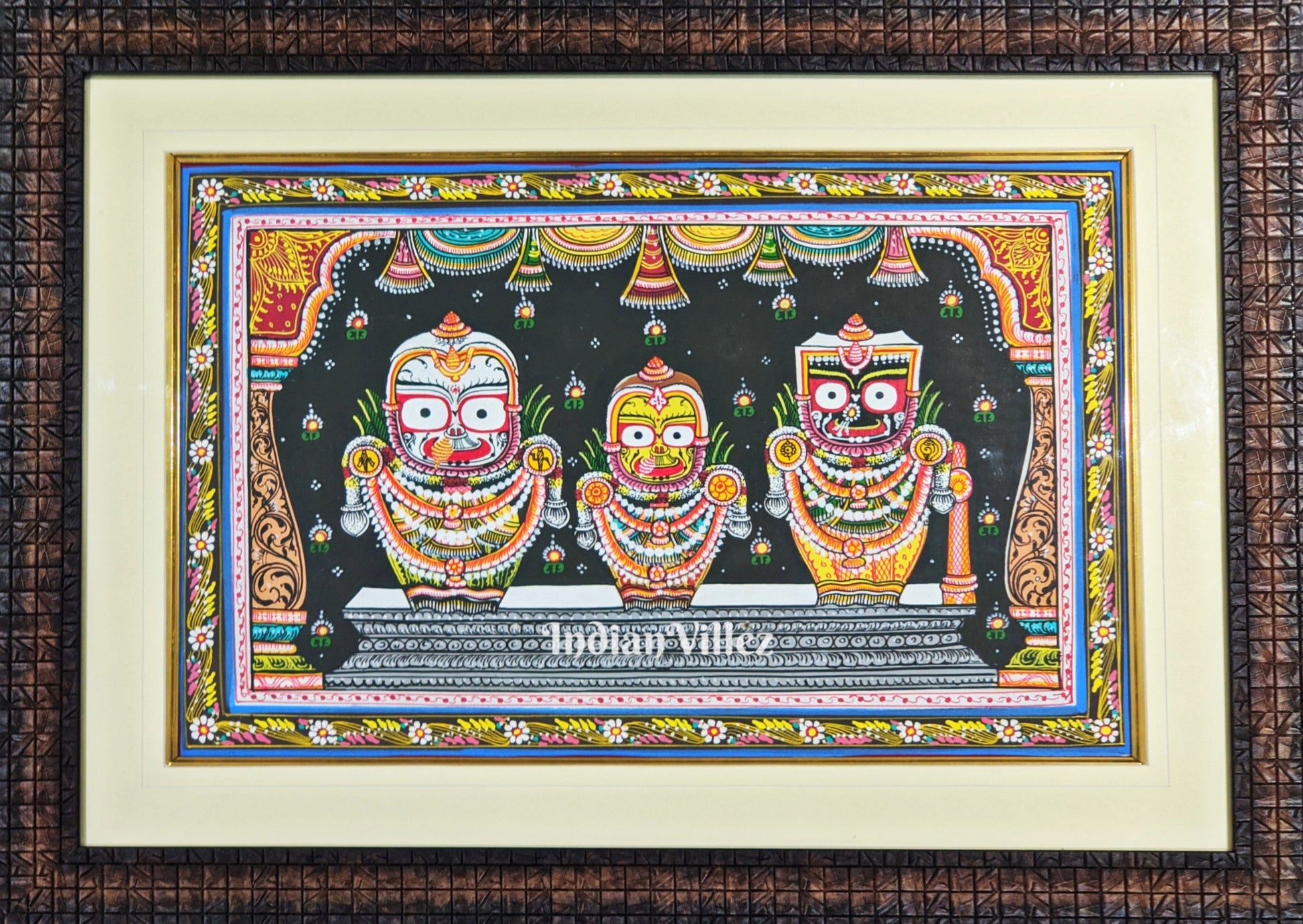 Jagannath Pattachitra Art Painting For Home Wall Art Decor ( With Frame)