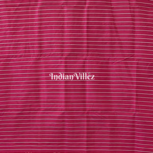 Rani Pink Contemporary Odisha Handloom Silk Saree