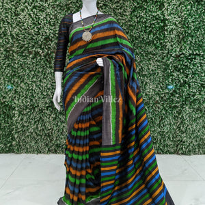 Multicolored Odisha Ikat Designer Contemporary Silk Saree