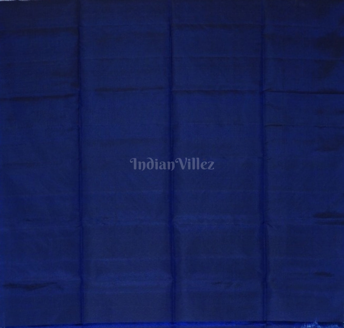 Blue Pure Kanjivaram Soft Silk Saree
