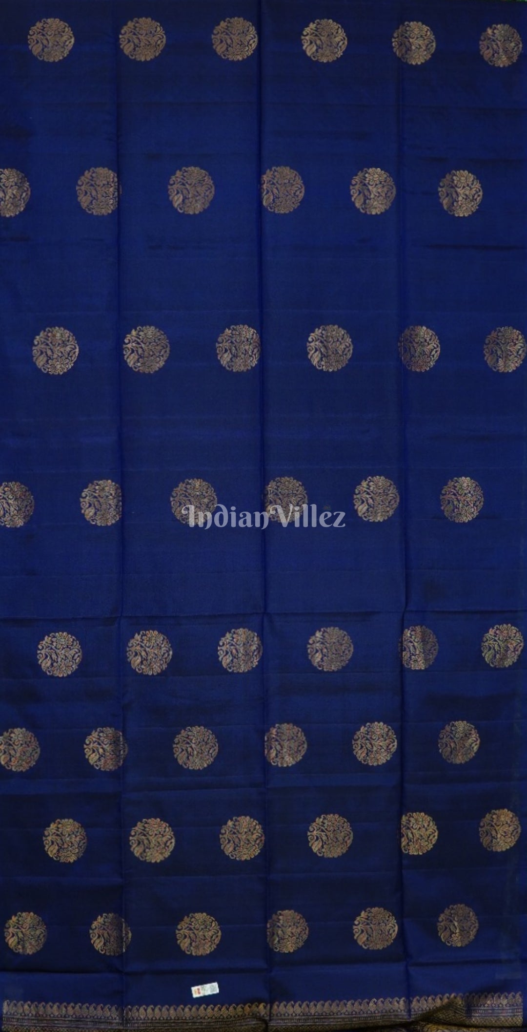Blue Pure Kanjivaram Soft Silk Saree