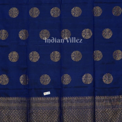 Blue Pure Kanjivaram Soft Silk Saree
