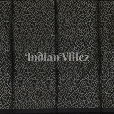 Black Pure Kanjivaram Soft Silk Saree