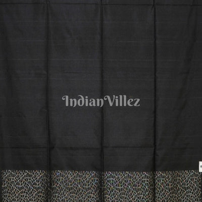 Black Pure Kanjivaram Soft Silk Saree
