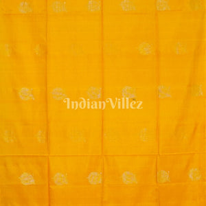 Golden Pure Kanjivaram Soft Silk Saree