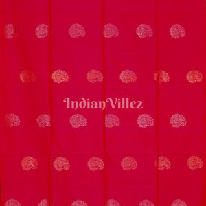 Pink With Golden Pure Kanjivaram Soft Silk Saree