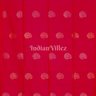 Pink With Golden Pure Kanjivaram Soft Silk Saree