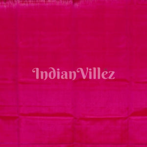 Pink With Grey Pure Kanjivaram Soft Silk Saree