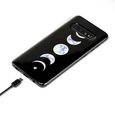 It's Just a Phase | Marble Moon Samsung Case