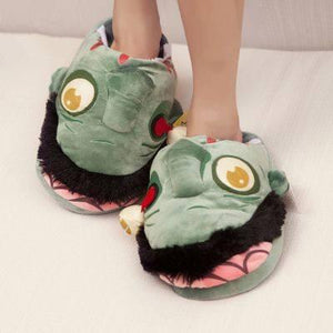 Plush Zombie Slippers