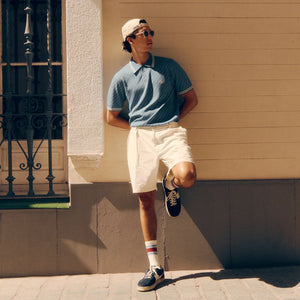 Alma De Ace Rivea Knitted Blue Polo Shirt