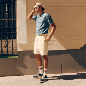 Alma De Ace Rivea Knitted Blue Polo Shirt
