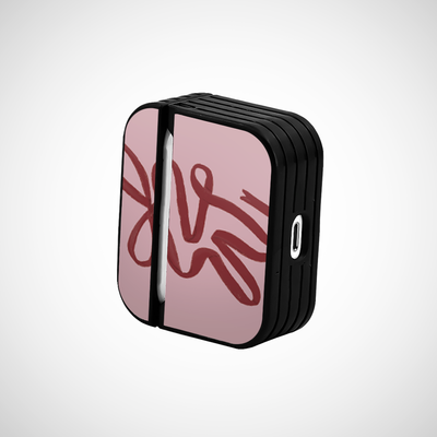 Pink and Red Glass Airpods Pro Case Covers