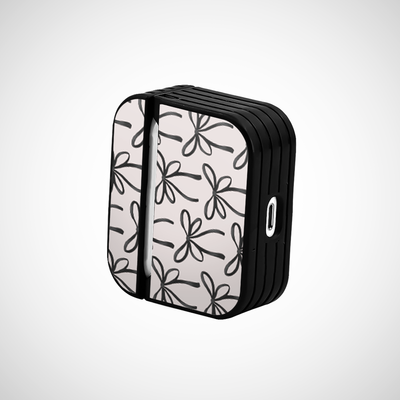 Black and White Glass Airpods Pro 2 Case Covers