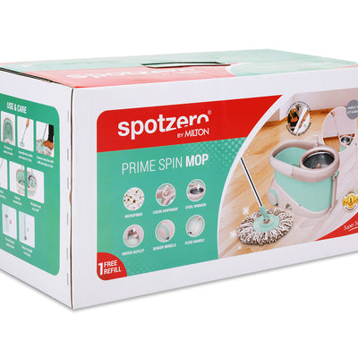 Prime Mop with Big Wheels and Stainless Steel Wringer (Spotzero by Milton)