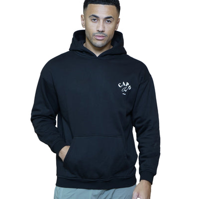 CAPO Club Relaxed Black Hoodie