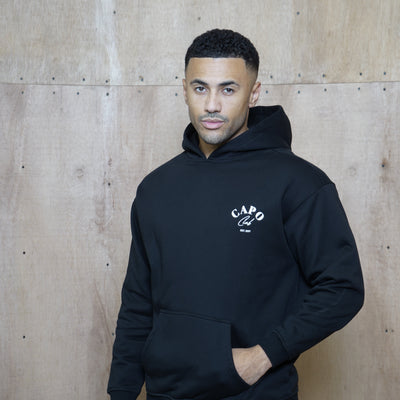 CAPO Club Relaxed Black Hoodie