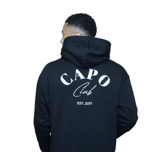 CAPO Club Relaxed Black Hoodie