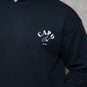 CAPO Club Relaxed Black Hoodie