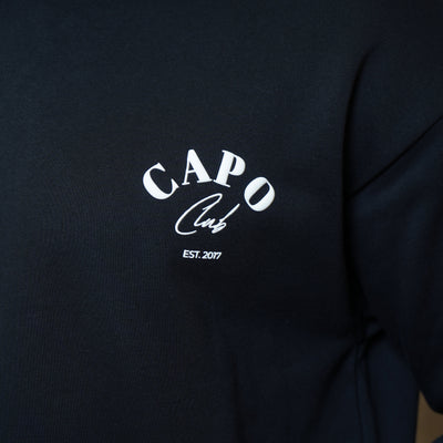 CAPO Club Relaxed Black Hoodie