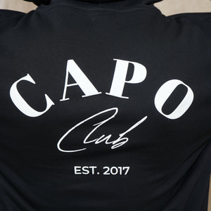 CAPO Club Relaxed Black Hoodie