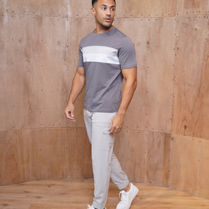 CAPO Smart Cuffed Light Grey Cargo Pants