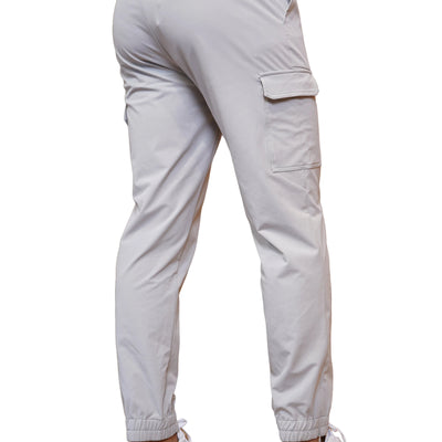 CAPO Smart Cuffed Light Grey Cargo Pants