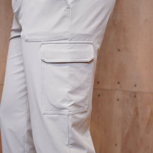CAPO Smart Cuffed Light Grey Cargo Pants