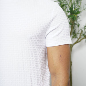 CAPO Basket Weave White T-Shirt