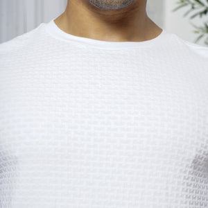 CAPO Basket Weave White T-Shirt