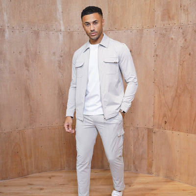 CAPO Utility Regular Light Grey Cargo Pants