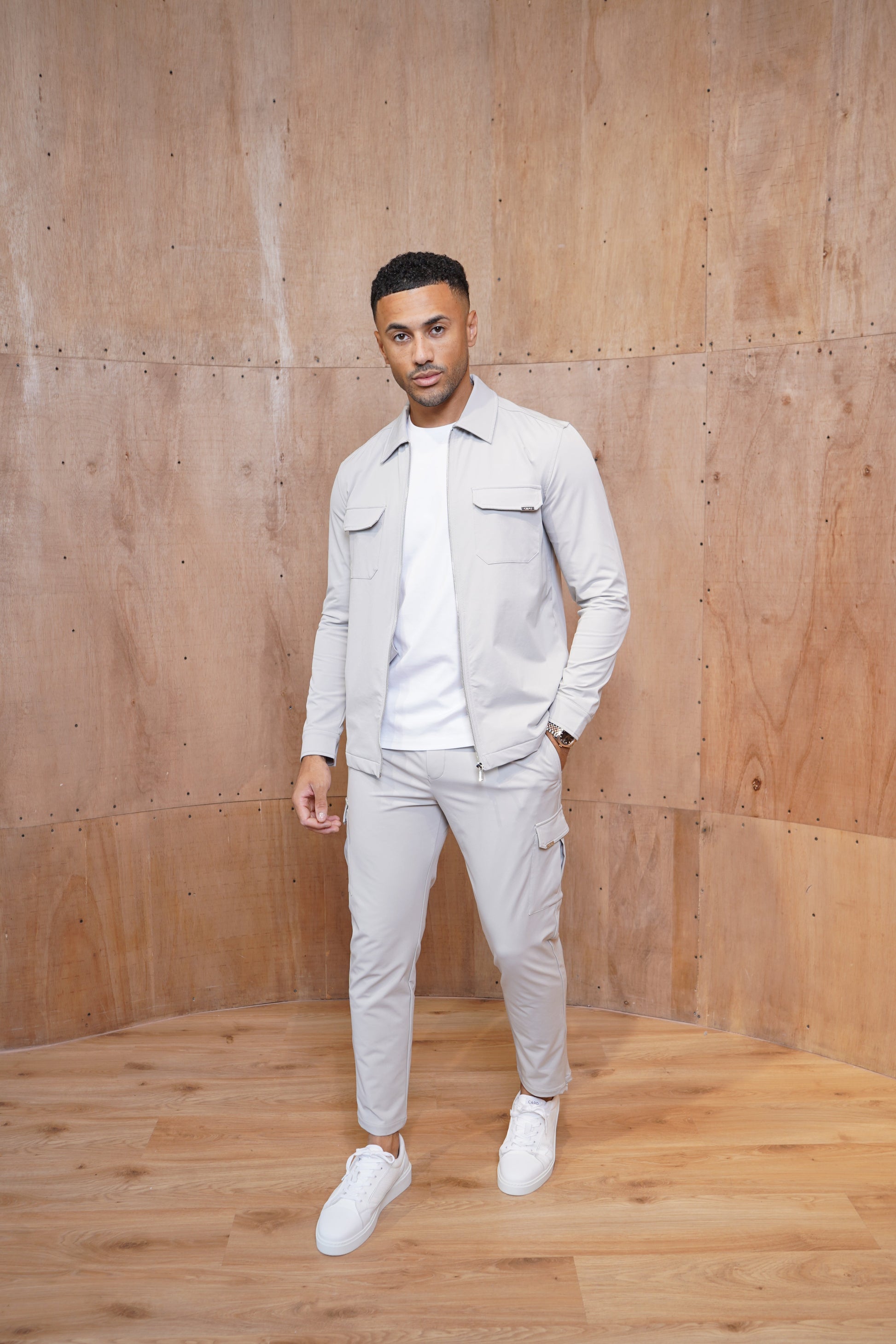 CAPO Utility Regular Light Grey Cargo Pants