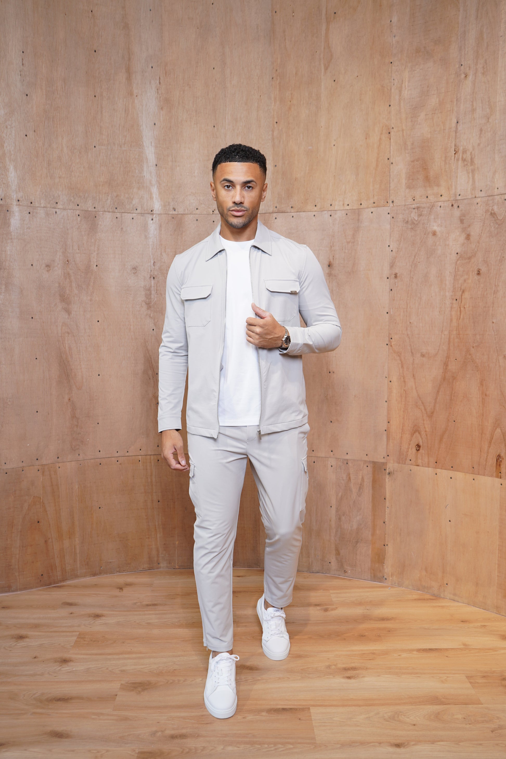 CAPO Utility Regular Light Grey Cargo Pants