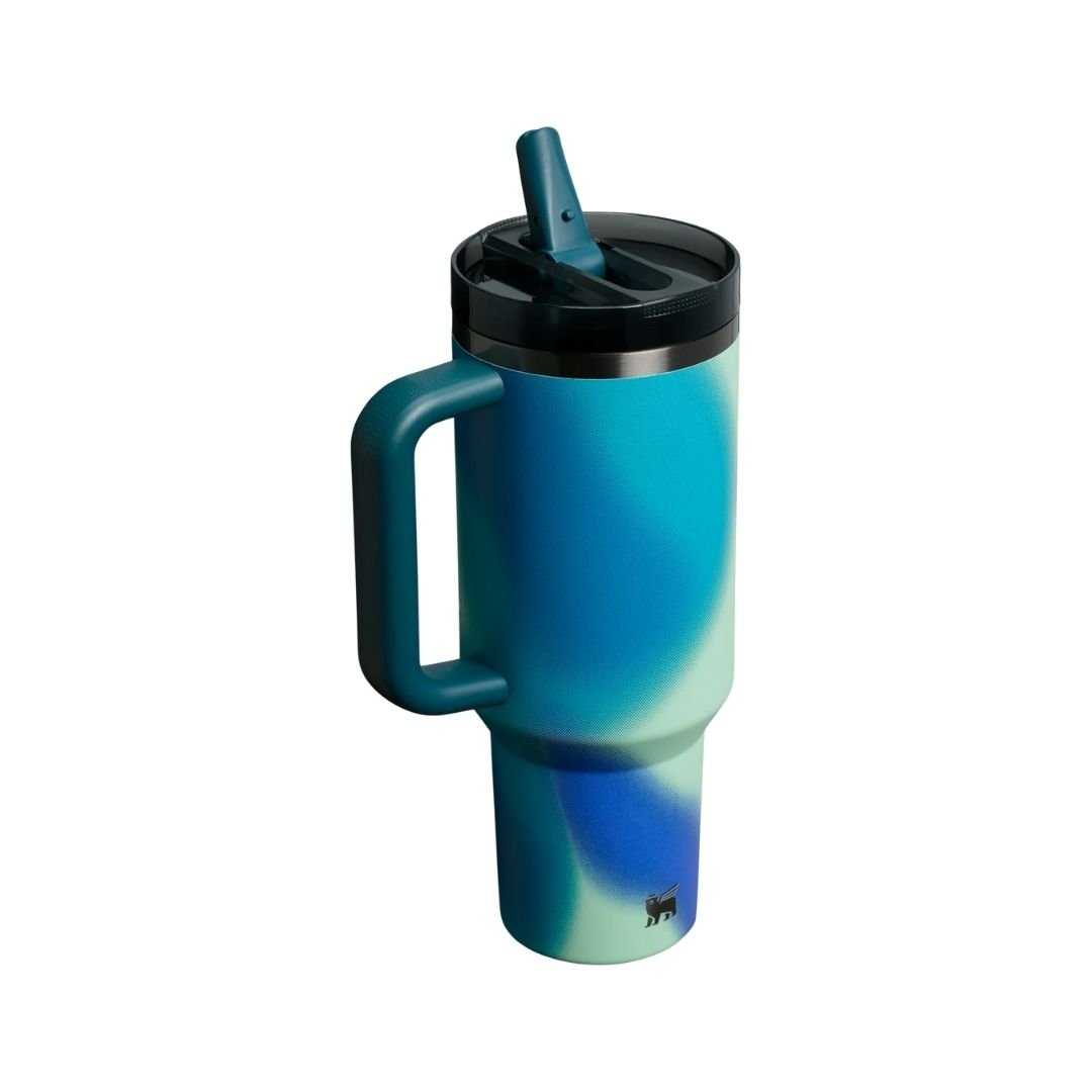 Stanley New Frequency Quencher ProTour Flip Straw Tumbler | 40 OZ Coastal Teal Motion