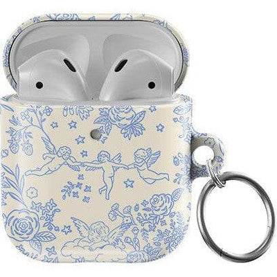Cupid's Canvas | Periwinkle Floral AirPods Case