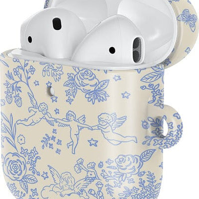 Cupid's Canvas | Periwinkle Floral AirPods Case