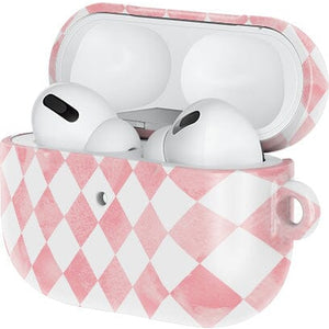 Queen of Diamonds | Pink Watercolor AirPods Case