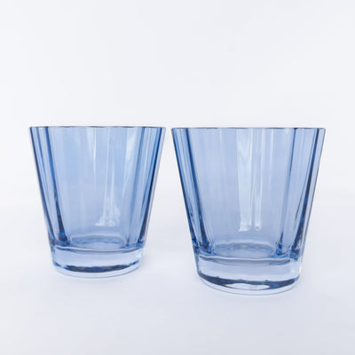 Estelle Colored Sunday Low Balls - Set of 2 {Cobalt Blue}