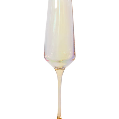 Estelle Colored Champagne Flute - Set of 6 {Iridescent}