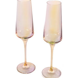 Estelle Colored Champagne Flute - Set of 2 {Iridescent}